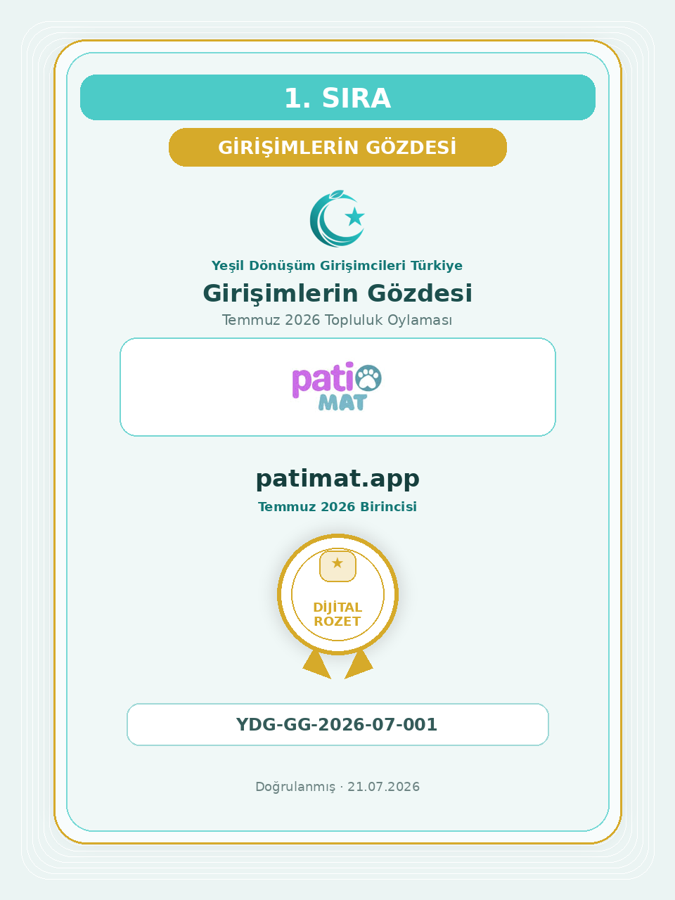 patimat.app dijital rozeti